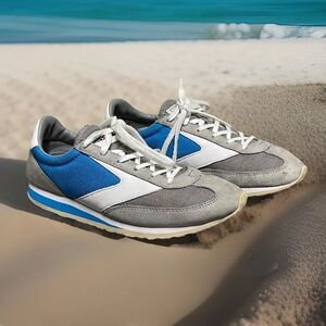 Brooks Vanguard 1201591B093 Blue/Grey/White Women's Retro Style Sneakers Size 9